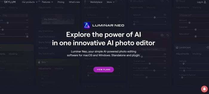 Luminar photo enhancer with AI