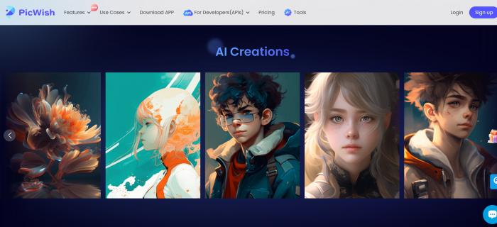 PicWish AI art generator