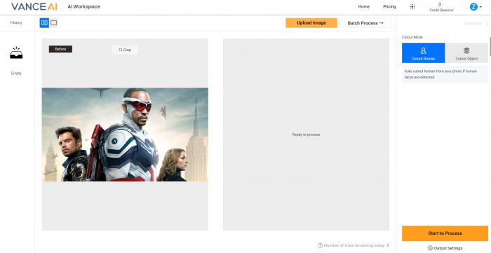 Get Started: How to Use VanceAI Free Background Remover-2